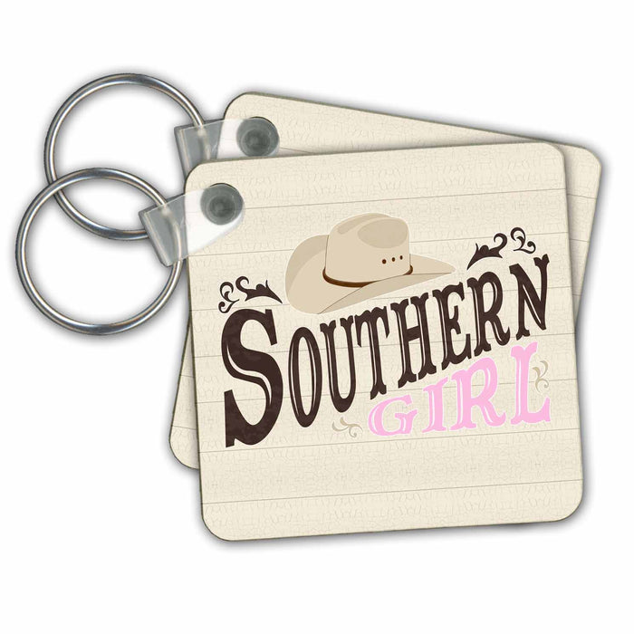 Key Chain - Southern Girl Pink Designs Country Collection