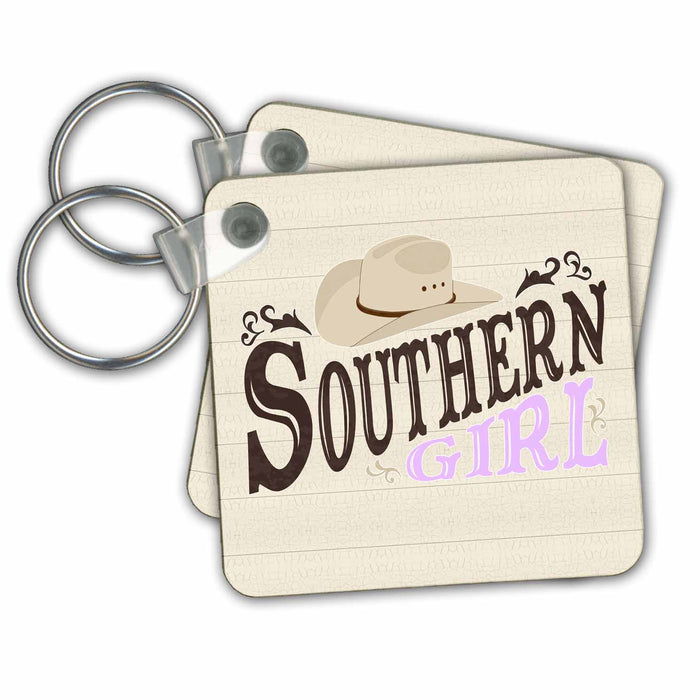 Key Chain - Southern Girl Purple Designs Country Collection