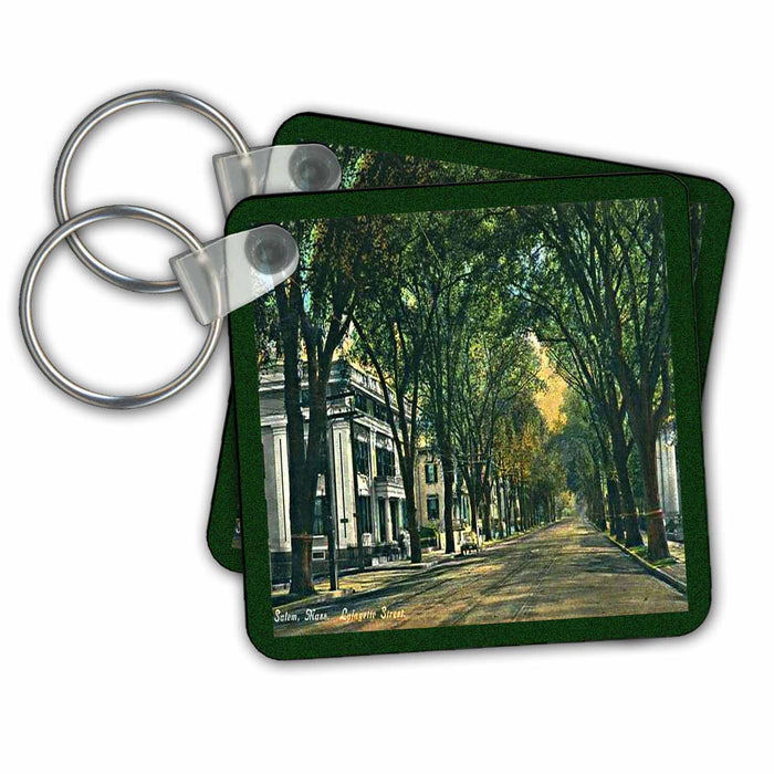 Key Chain - Salem Lafeyette Street Vintage Massachusetts