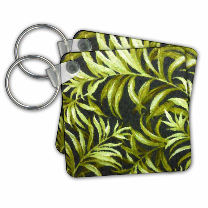 set of 6 Key Chains - Tropical Fauna Decorative