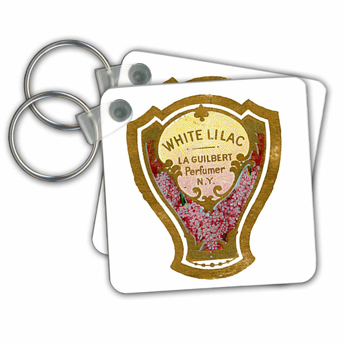 set of 6 Key Chains - White Lilac Perfume Bottle TNMPastPerfect Perfume