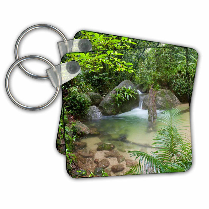 Key Chain - Mossman Gorge Daintree National Park North Queensland Australia Waterfall