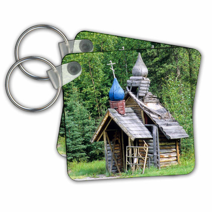 Key Chain - Chapel at Saint Nicholas Russian Orthodox Church, Alaska Church