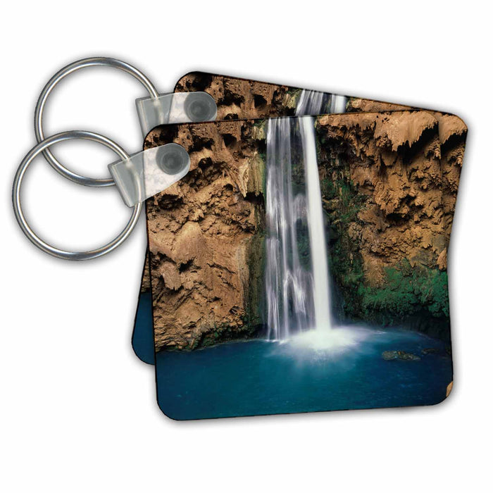 Key Chain - Arizona, Grand Canyon, Mooney Falls in Havasupai Indian Reservation Waterfall