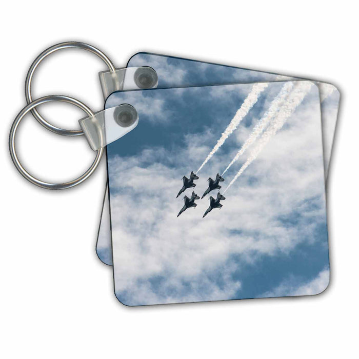 Key Chain - USAF Thunderbirds flying in formation Airplanes