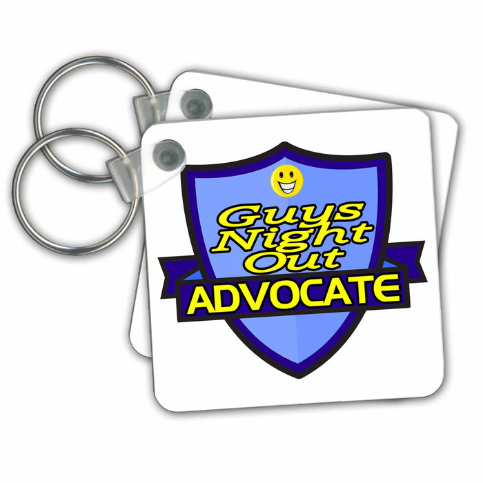 Key Chain - Guys Night Out Advocate Support Design – Funny Sarcastic Advocate Designs