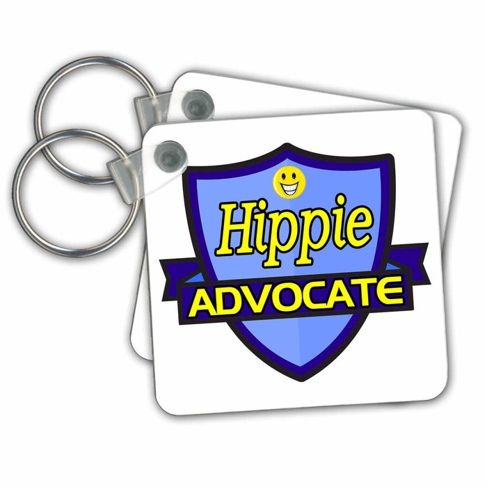 Key Chain - Hippie Advocate Support Design – Funny Sarcastic Advocate Designs