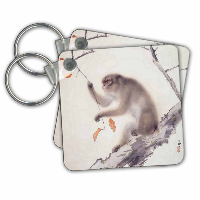 Key Chain - Monkey After Hashimoto Kansetsu Vector - Monkey