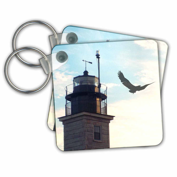 Key Chain - Lighthouse With Eagle Scenic Inspirations