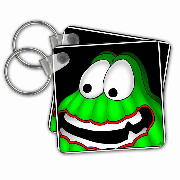 Key Chain - MONSTERS feelin froggy framed MONSTERVISIONS Monsters