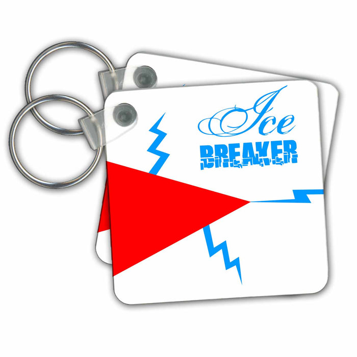 Key Chain - Ice breaker design on white background Alexis Design - Art