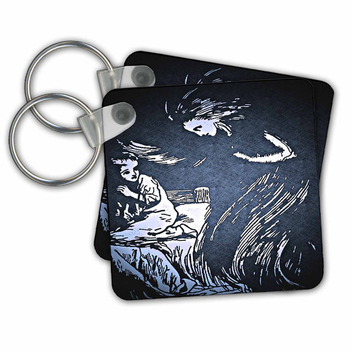 Key Chain - Halloween Spirit in the Night Halloween Designs