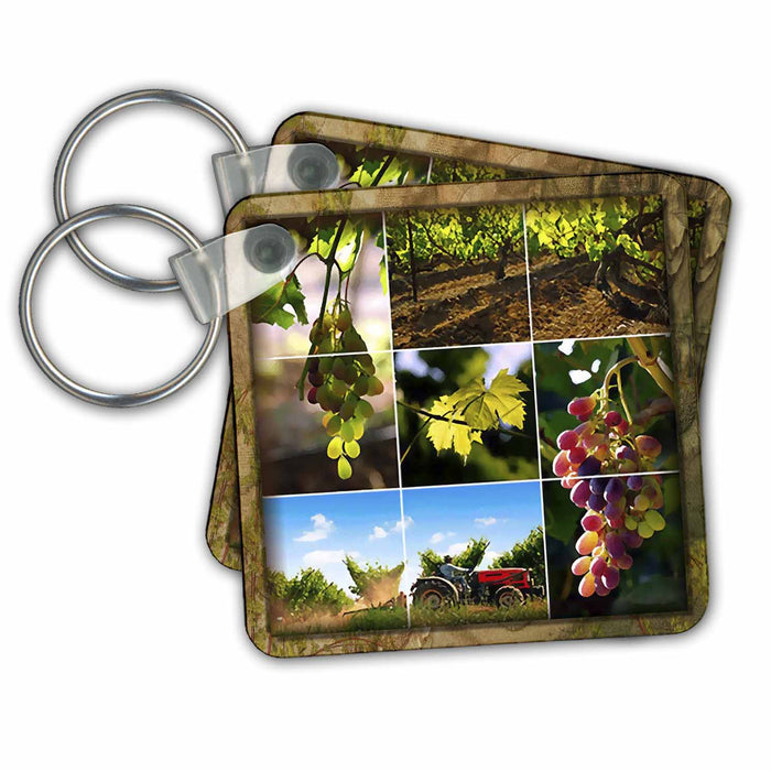 Key Chain - Napa Valley Collage Designs Places Themes