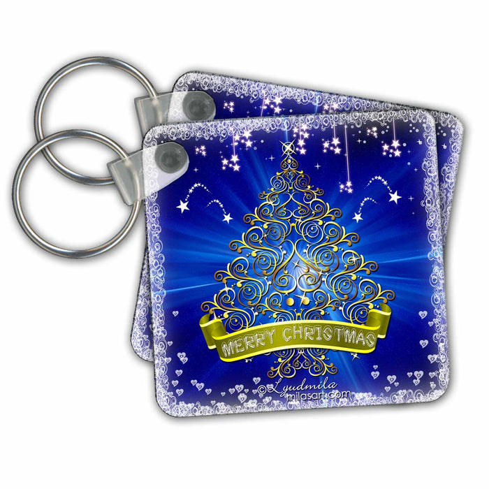 Key Chain - Lovely tree Milas Art Christmas