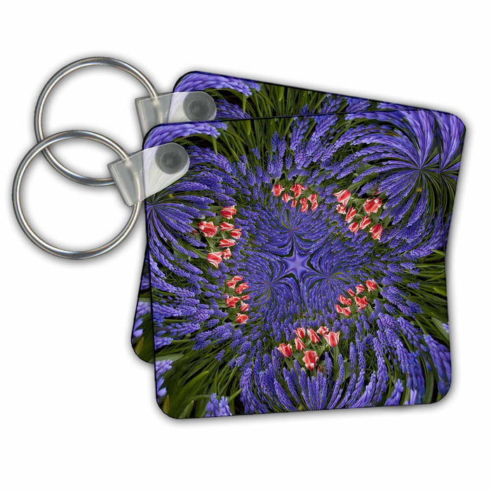 Key Chain - Abstract design of garden Abstracts