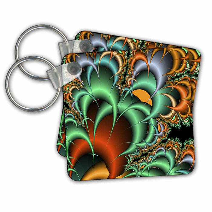 Key Chain - Abstract design, pink Abstracts