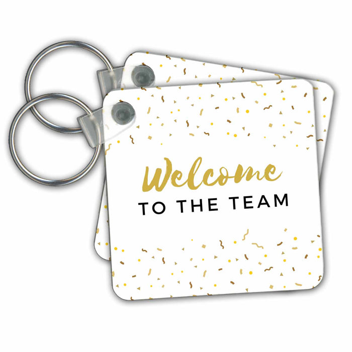 Key Chain - Welcome To The Team Office Work mate New Job Gift For Employees Staff Occasions