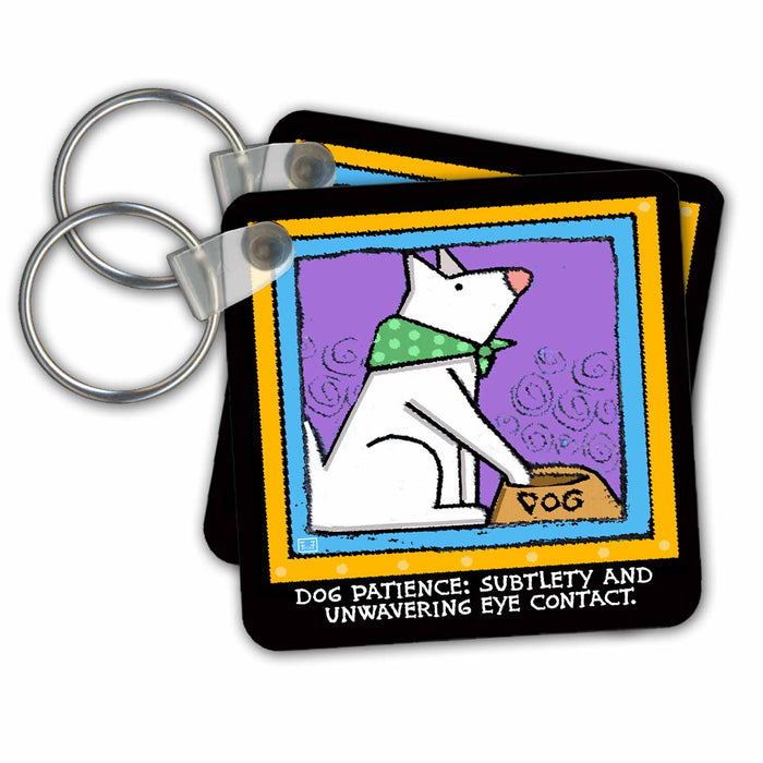 Key Chain - Dog Patience, Cartoon Dogs, Dogs, Dog, Funny Dogs, Puppies. Pets, Funny Pets, Animals Funny Dog Gifts