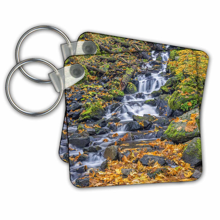 Key Chain - USA, Oregon. Starvation Creek, autumn. Streams