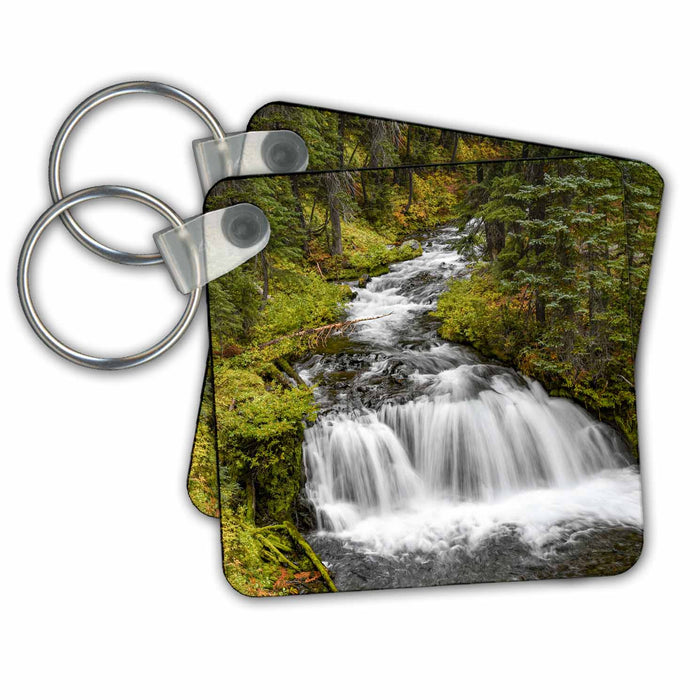 Key Chain - Fall Creek Falls, Deschutes National Forest, Oregon. Waterfalls