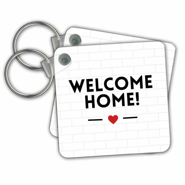 Key Chain - Welcome Home Sign for Housewarming Party or Military Army Homecoming Welcome