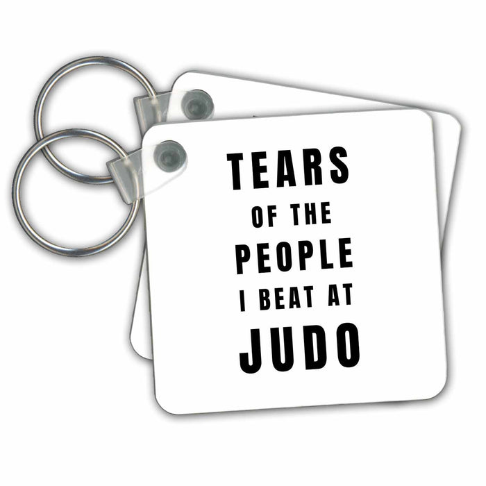 Key Chain - Tears of the People I Beat at Judo Funny Best Fighter Ever Humor Joke Tears