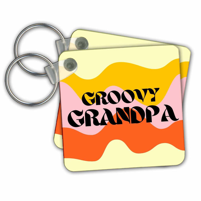 Key Chain - GROOVY GRANDPA Collection - Grandparents - TEXT