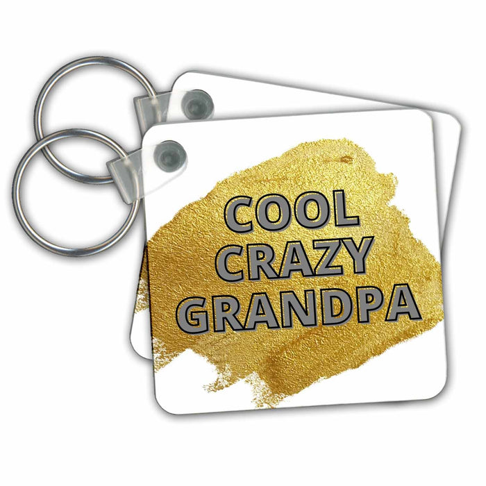 Key Chain - COOL CRAZY GRANDPA Collection - Grandparents - TEXT