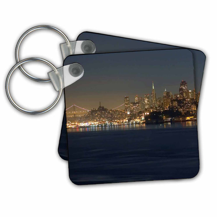 Key Chain - Night In San Francisco Night Landscape