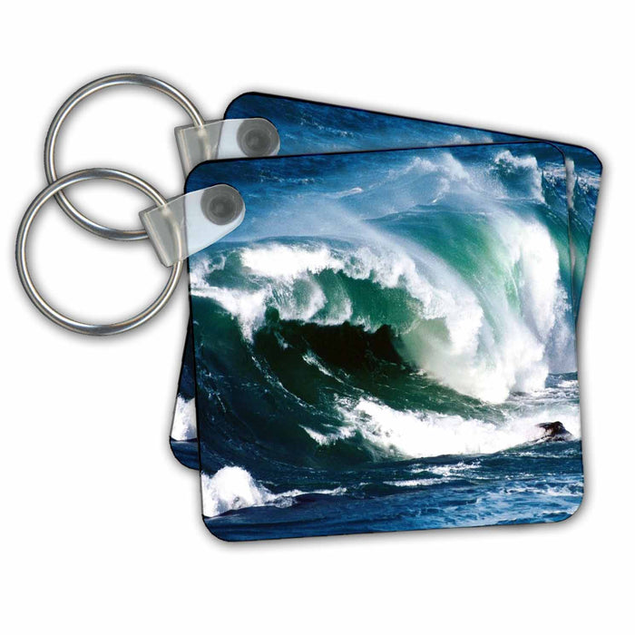 Key Chain - Pacific Ocean Wave California Water Landscape