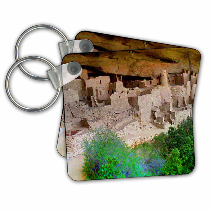 Key Chain - The Mesa Verde Indian Dwellings in Colorado in The Mountains in Miniature Miniature