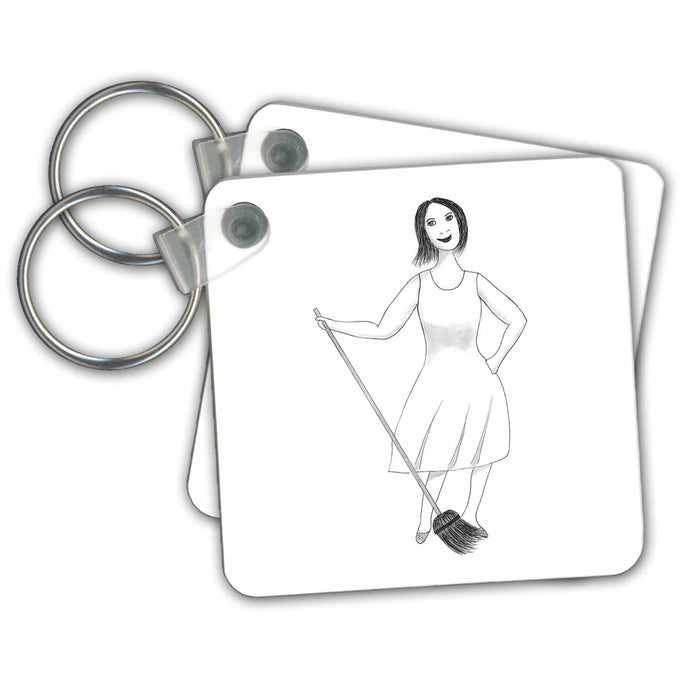 image of set of 4 Key Chains