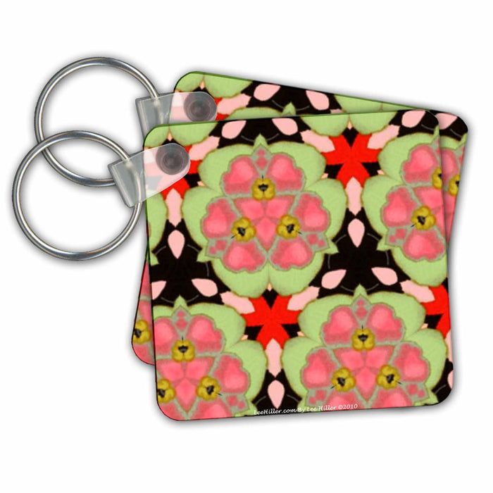 Key Chain - Kaleidoscope Pink Dogwood Designs Kaleidoscope