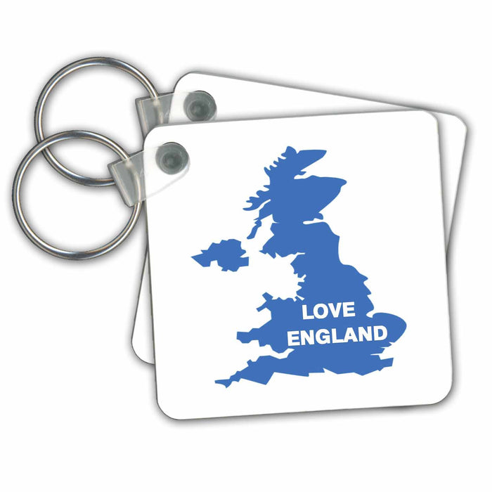 Key Chain - I Love England Décor II