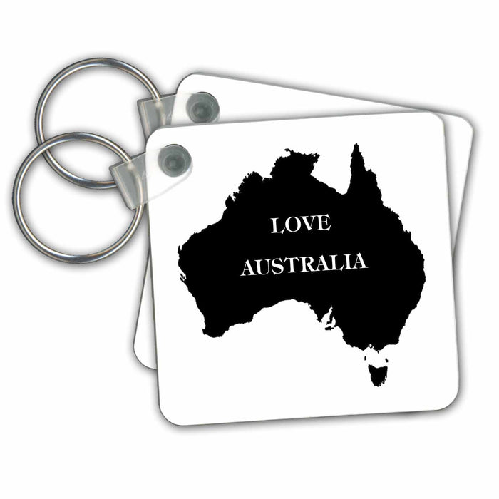 Key Chain - I love Australia Décor II