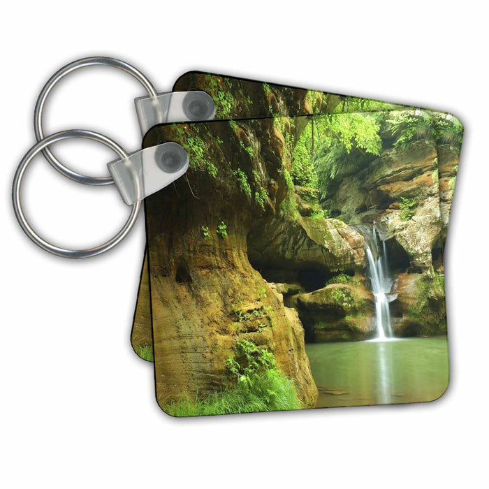 Key Chain - Waterfall America The Beautiful