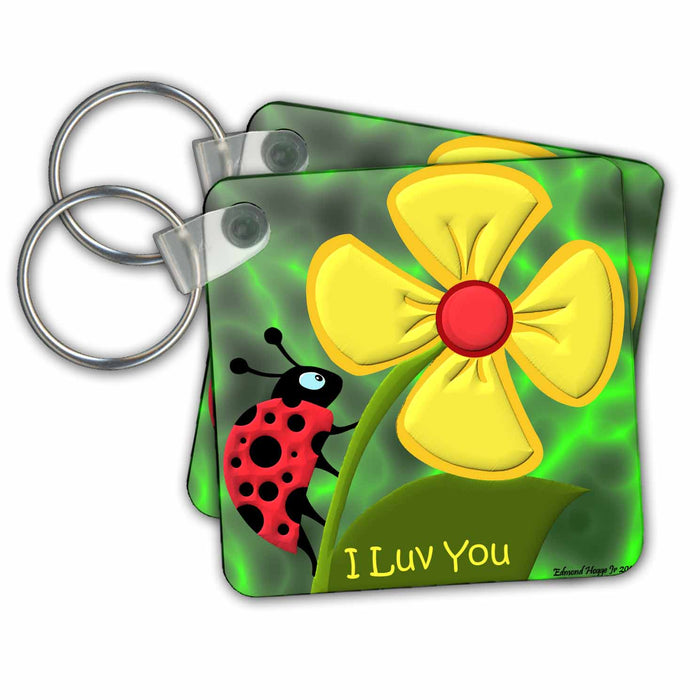 Key Chain - Ladybug I Love You Jr Insects