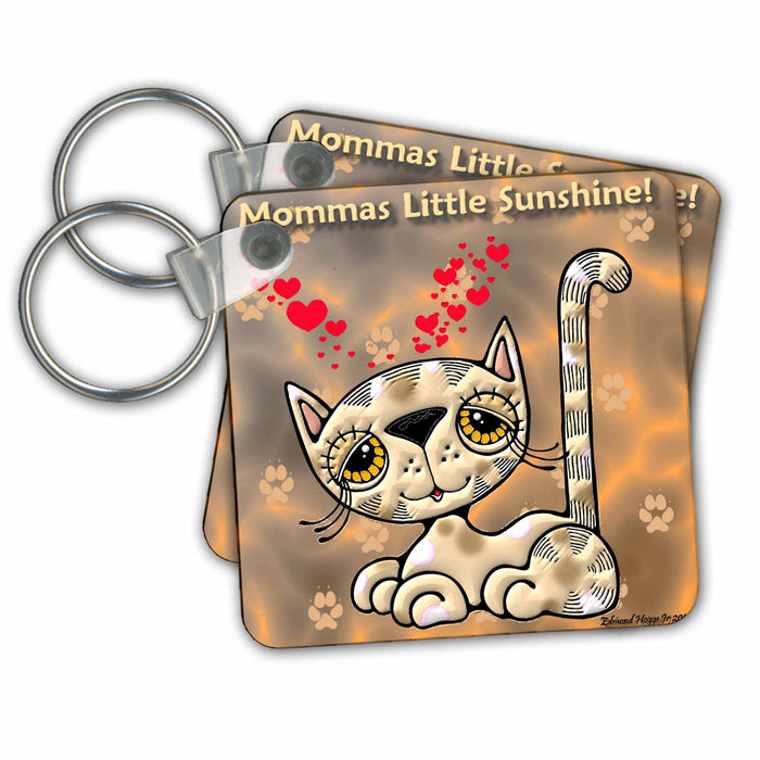 Key Chain - Calico Kitty Mommas Little Sunshine Jr Cats