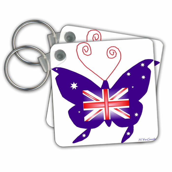 Key Chain - British Butterfly Butterfly Design