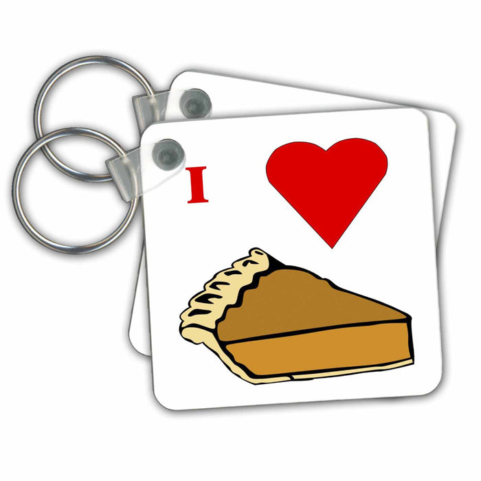 Key Chain - I Love Pumpkin Pie Food n Beverage