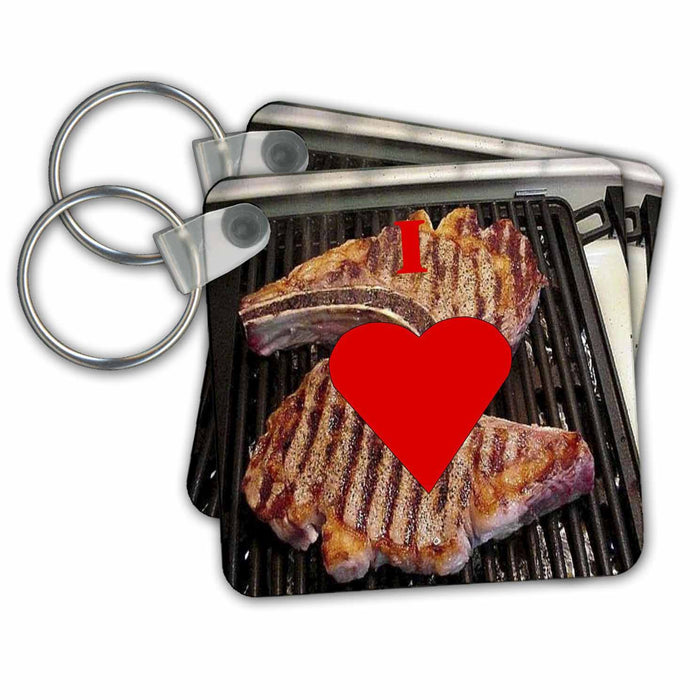 Key Chain - I Love Steak Food n Beverage