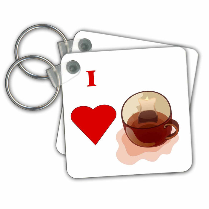 Key Chain - Love A Cup Of Tea Food n Beverage