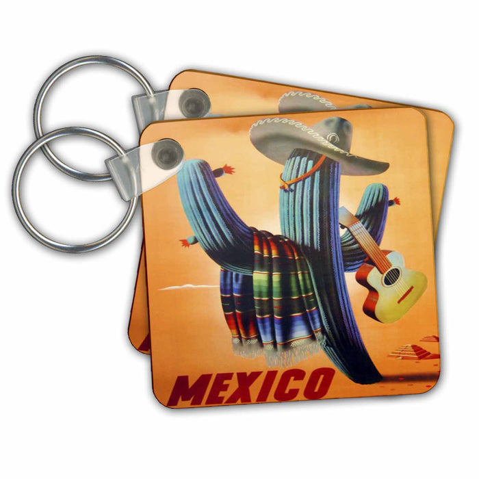 Key Chain - Mexican Travel Poster All Things Mexican