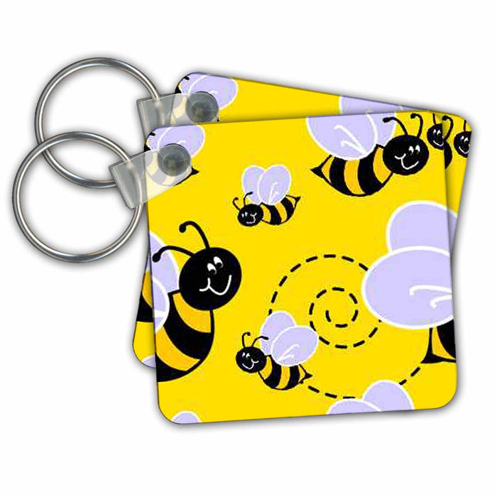 Key Chain - Buzzy Bee Pattern Jr Prints n Patterns