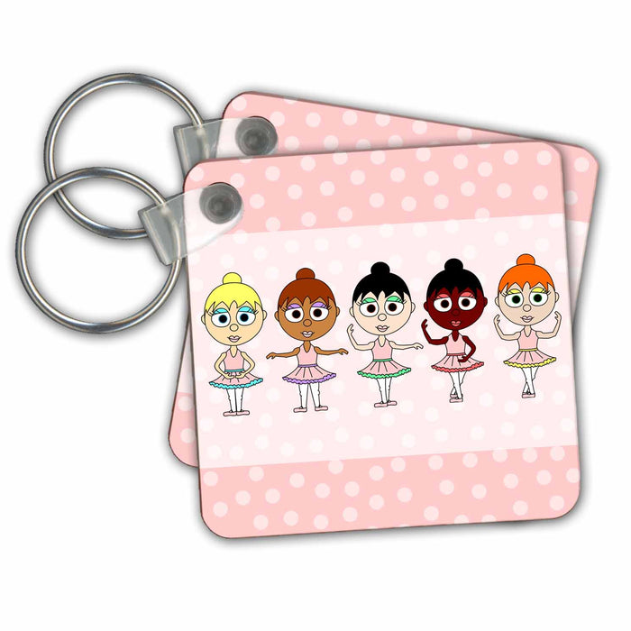 Key Chain - Little Ballerina – Ballet Positions Designs Ballerinas