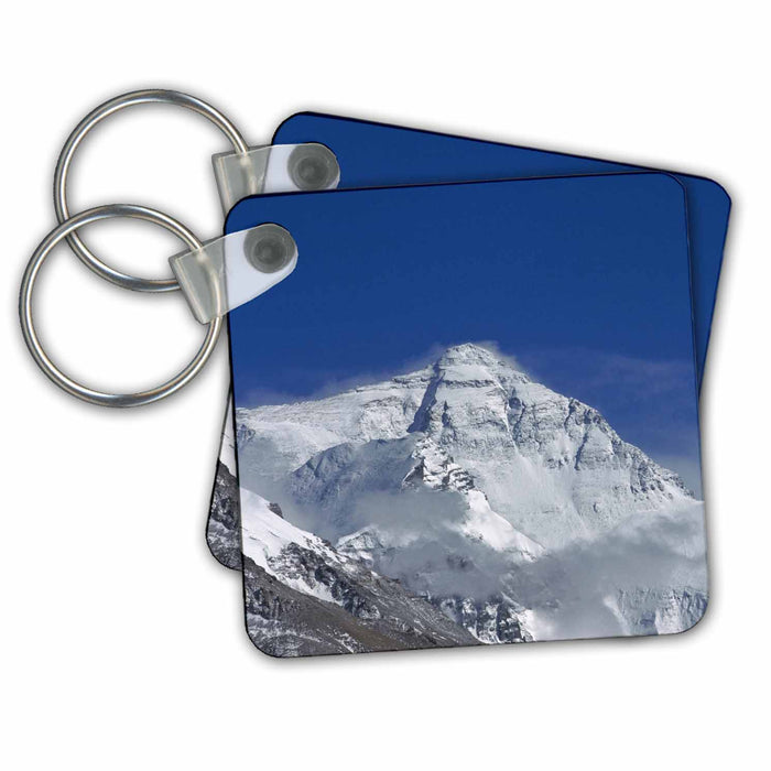 Key Chain - Snowy Summit of Mt. Everest, Tibet, China-AS07 KSU1324 - Keren Su Mount Everest