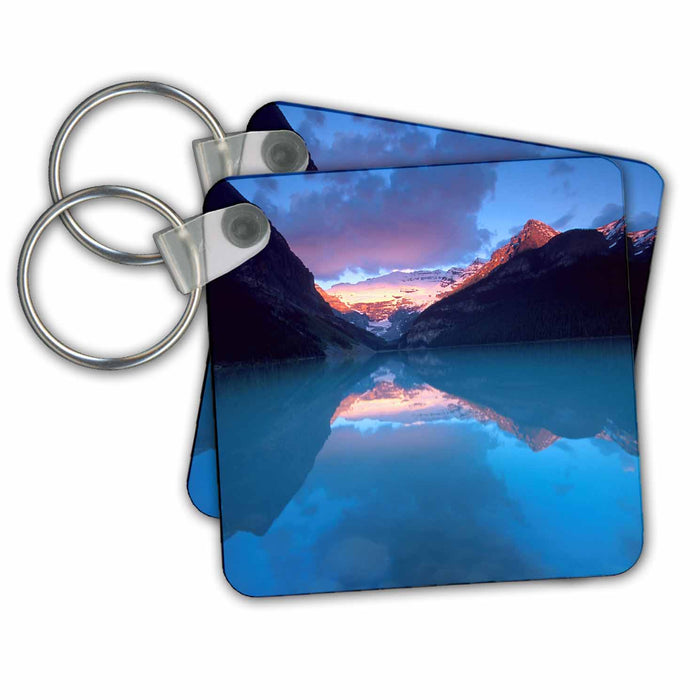 Key Chain - Alberta, Banff NP, Victoria Glacier, Lake Louise-CN01 BJA0003 - Janyes Gallery Mountain Lakes