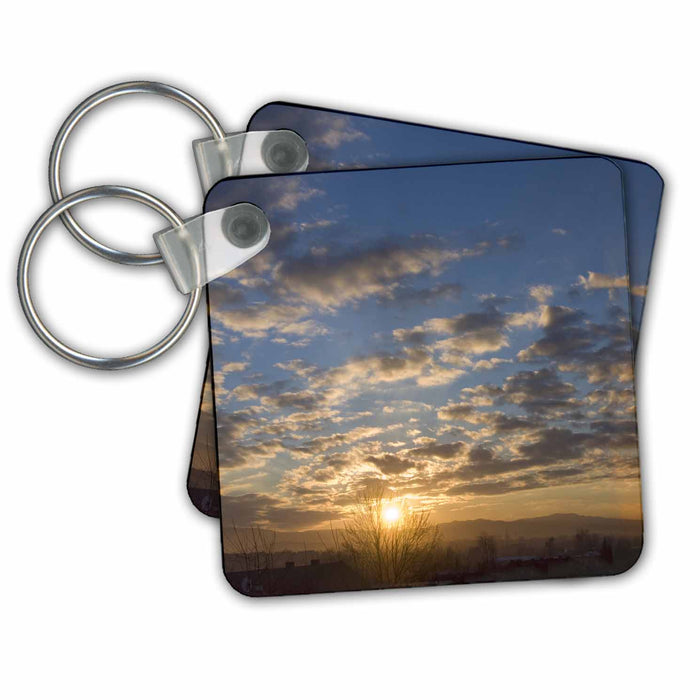 Key Chain - Sunrise over the city Photography – The Amazing Sky