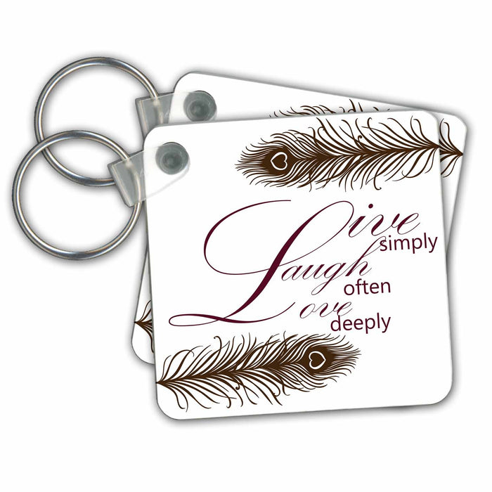 image of set of 4 Key Chains