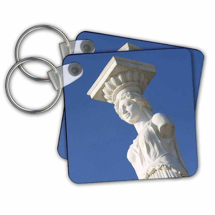 Key Chain - GREECE, Ionian Islands, KEFALONIA, Caryatid Statue - EU12 WBI0335 - Walter Bibikow Statues